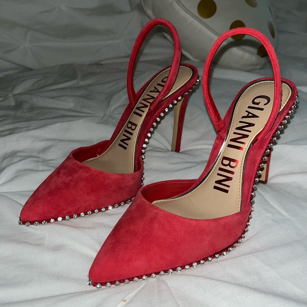 Gianni Bini Red Slingback Heels